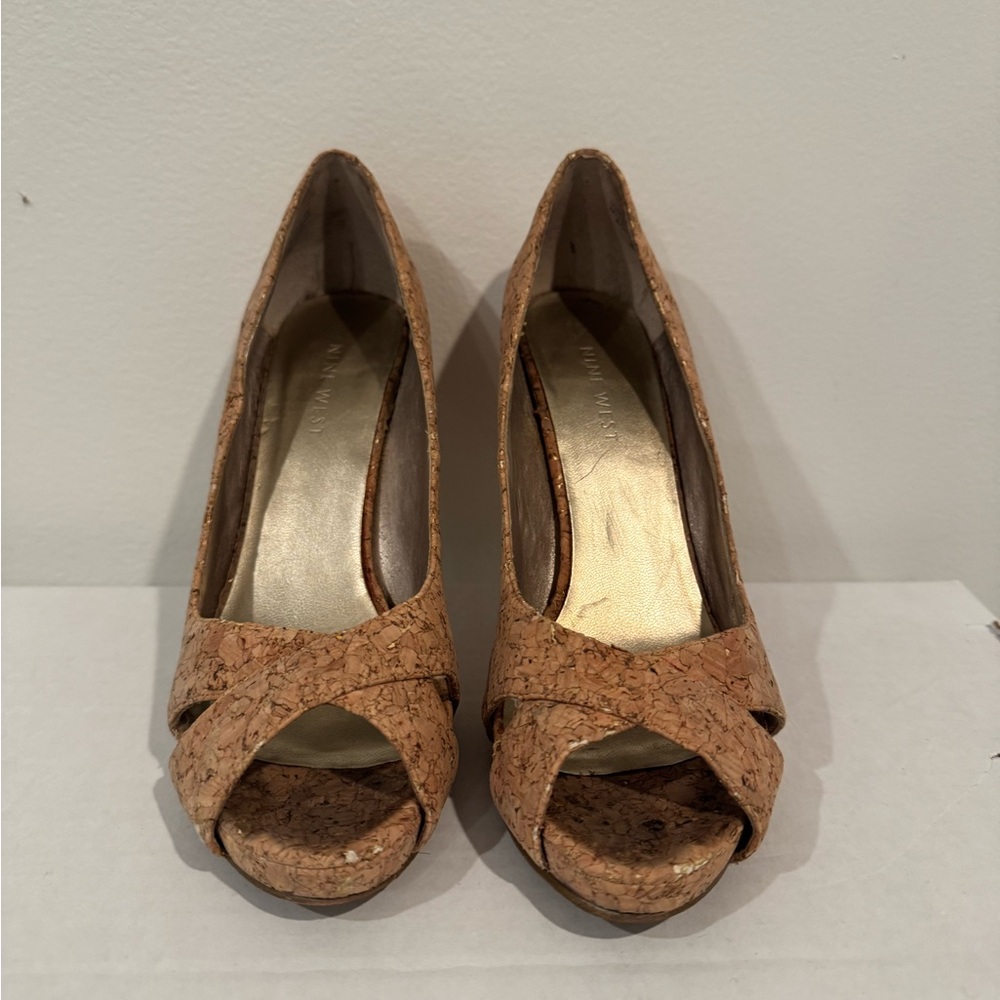Nine West Cork Peep-Toe Heels